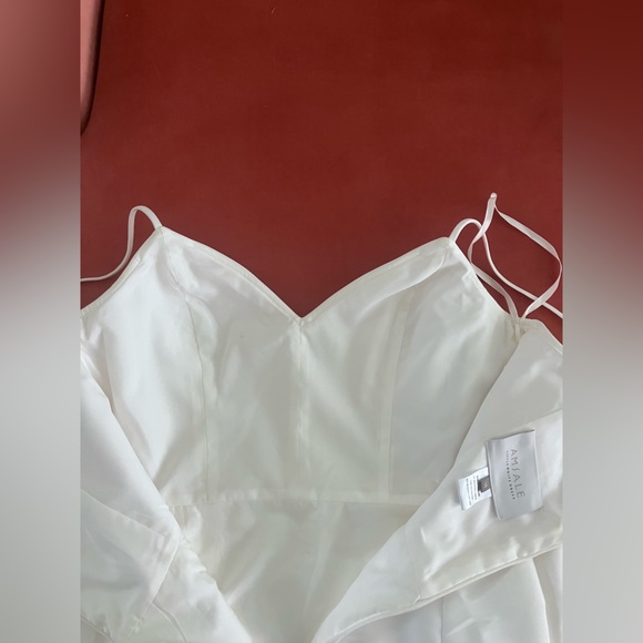 Amsale Faille Midi Column Sheath Dress - LW139 - Picture 15 of 16